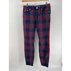Vineyard Vines Womens Size 6 Plaid Pants Tartan Skinny Stretch Preppy